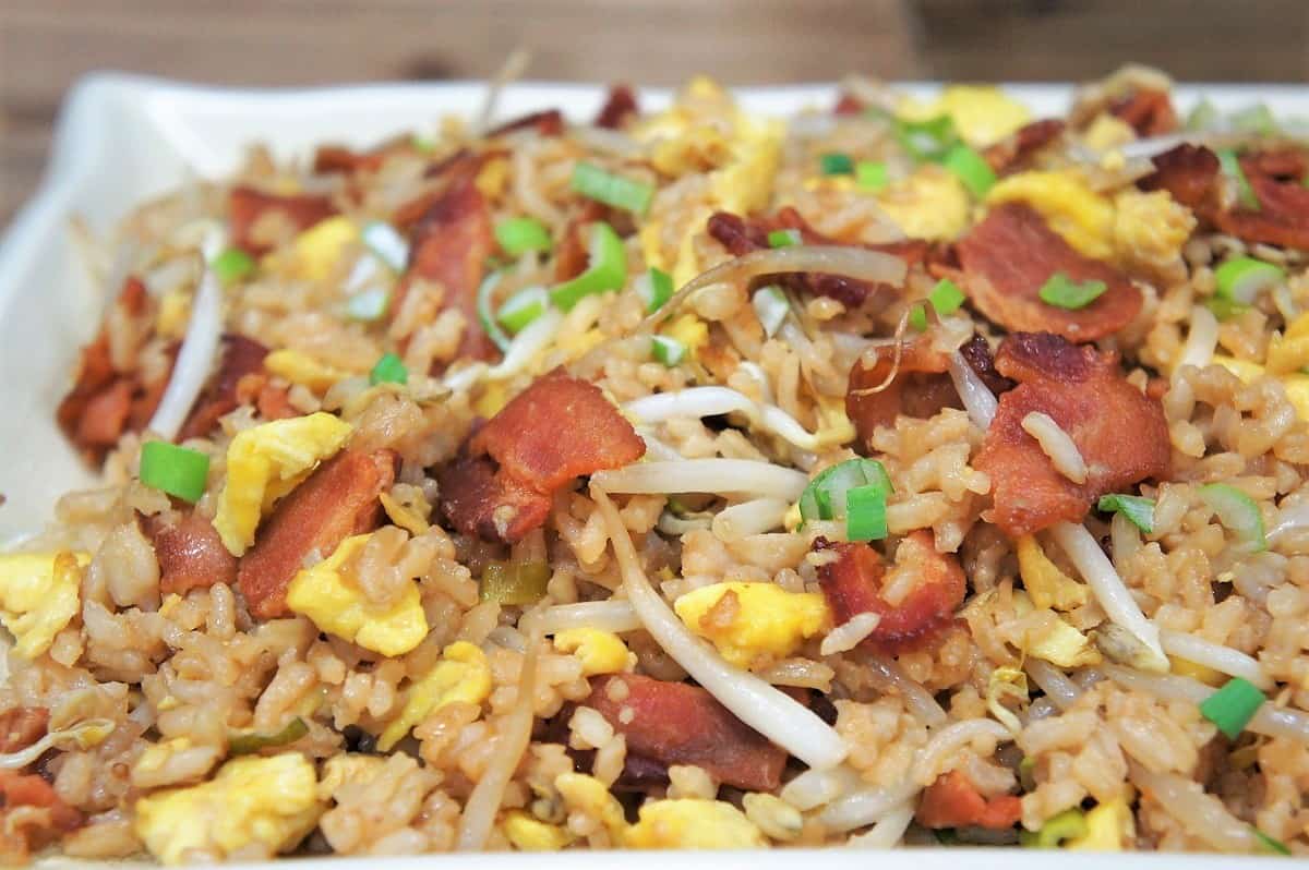 Bacon and Eggs Fried Rice Cook2eatwell