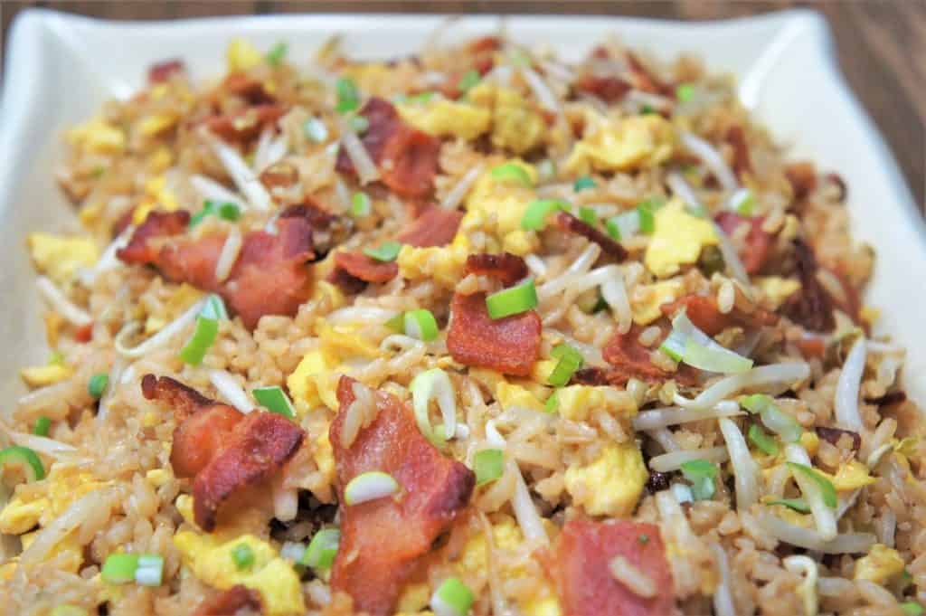 Bacon and Eggs Fried Rice Cook2eatwell