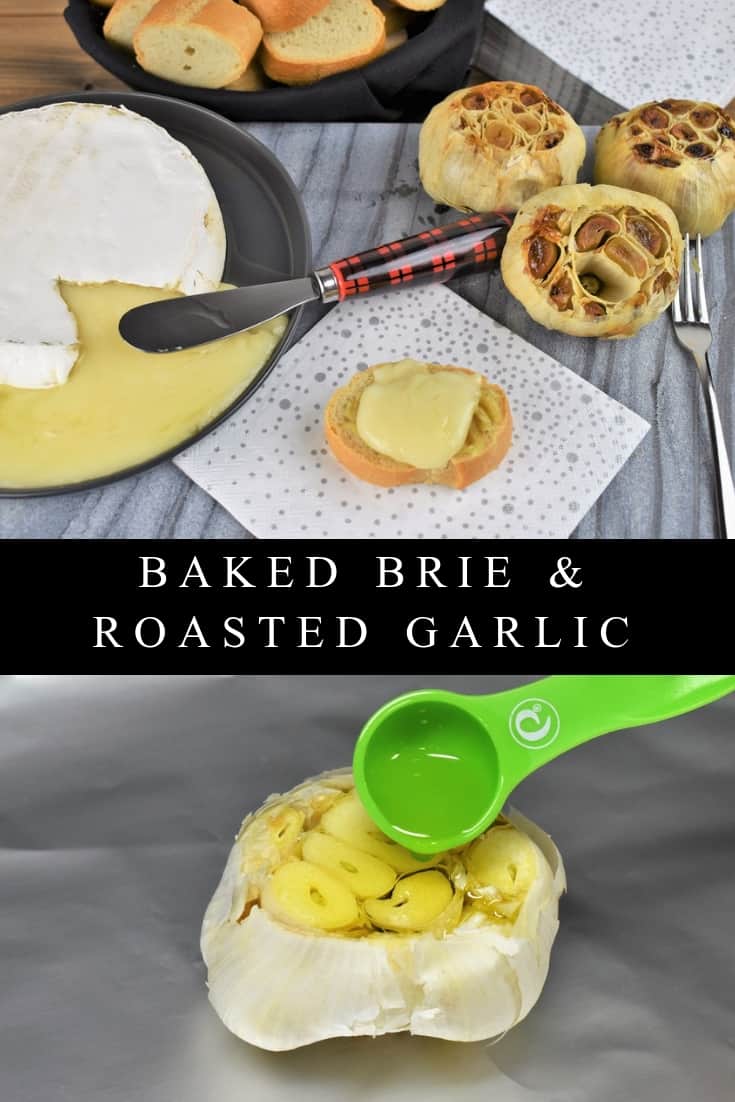 This baked brie and roasted garlic makes a simple, delicious appetizer. In this recipe, garlic is roasted with olive oil until golden, and so soft it spreads like butter. Then the garlic is spread onto lightly toasted baguette slices and topped with a generous amount of melted brie cheese. It’s a lovely appetizer for a holiday or cocktail party.
#brieandroastedgarlic #bakedbrie #roastedgarlic #easyappetizers #cocktailparty
