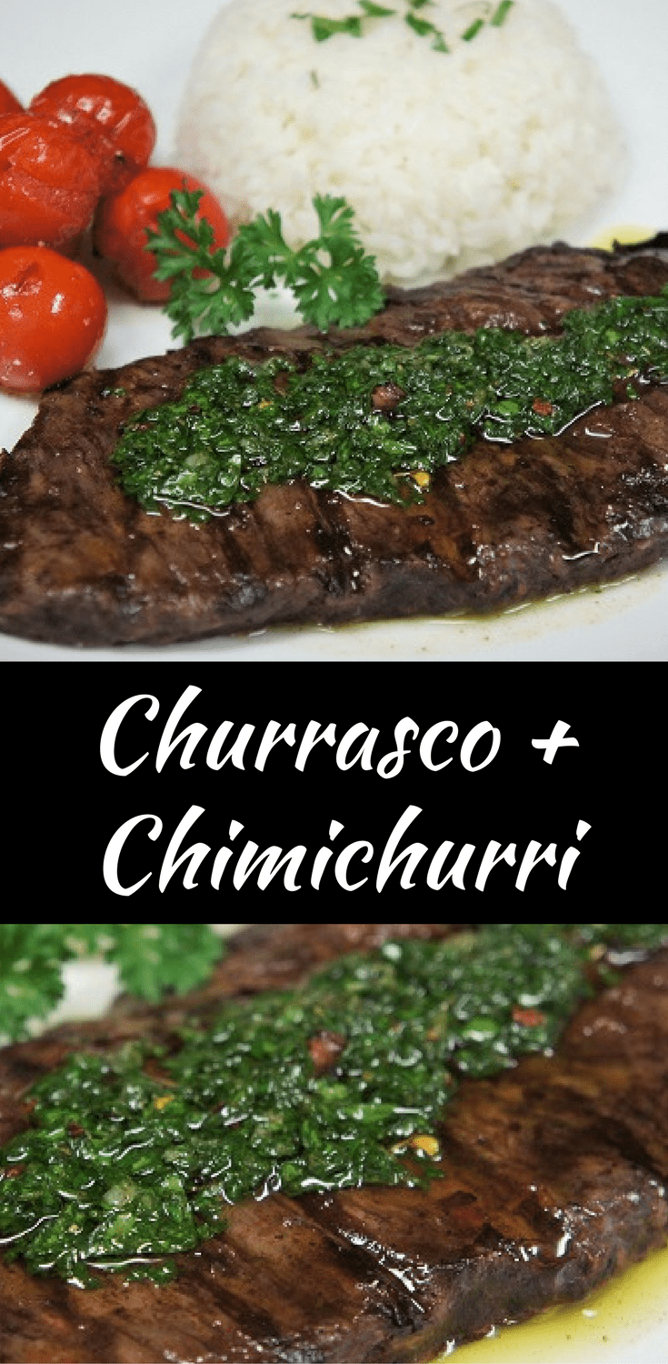 Churrasco & Chimichurri is a popular dish here in South Florida. There are many variations of good chimichurri, they’re all a little different. This is my take; I use real simple ingredients, letting the parsley and the olive oil take a starring role. Simple, but oh so delicious! #churrascowithchimichurri #churrasco #chimichurri #steak #grilledsteak #barbeque #easydinner