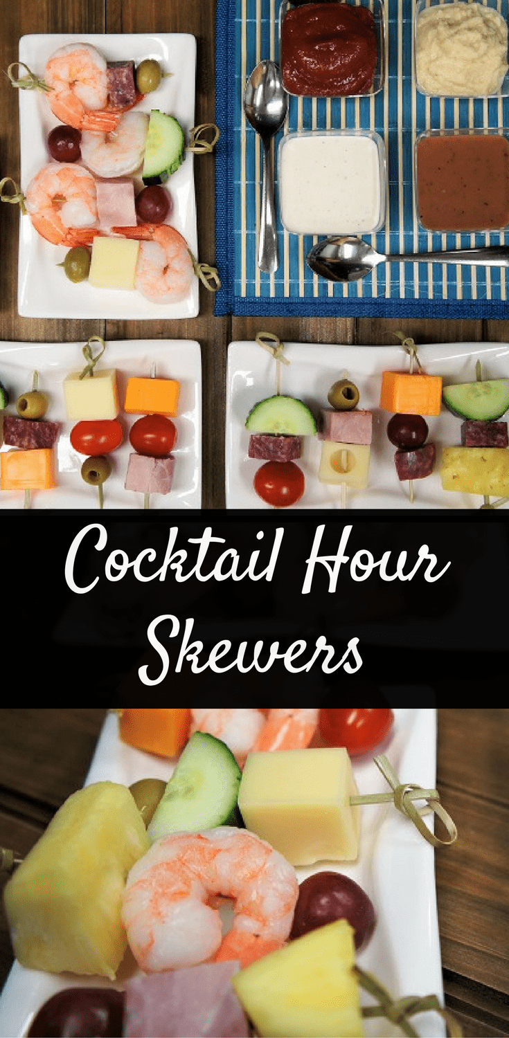 These little skewers are the perfect appetizer to serve with cocktails. They’re easy to make, and the varied ingredients are fun to combine for different flavor combinations. #appetizers #easyappetizers #partyfood #cocktailsnacks #holidayappetizers