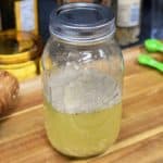 Prepared Mojo Marinade in a large mason jar with the lid on