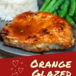 Orange glazed pork chop Pin image