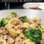 orecchiette with Italian sausage and broccoli