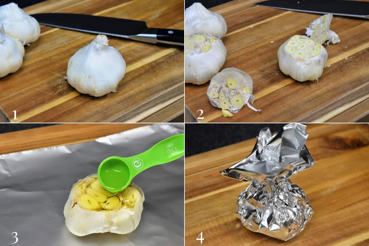 Roasting Garlic Process