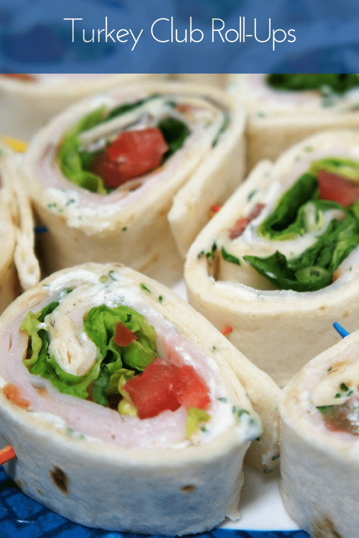 These easy turkey club roll-ups are perfect as an appetizer, lunch, or when it’s just too hot to cook dinner. #turkeyclubrollups #turkey #easyappetizers #appetizers #lunch #easylunches #turkeyclub