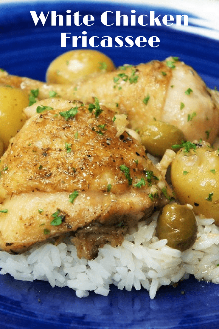 White chicken fricassee is a different take on the Cuban classic, fricase de pollo (Chicken Fricassee) which is a Cuban-style chicken stew. This is basically the same recipe, with a little tweak; we substitute chicken broth for the tomato sauce. The result is a whole new dish, with a completely different flavor. #whitechickenfricassee #chickenfricassee #chickenstew #stewedchicken #chicken #Cubanfood