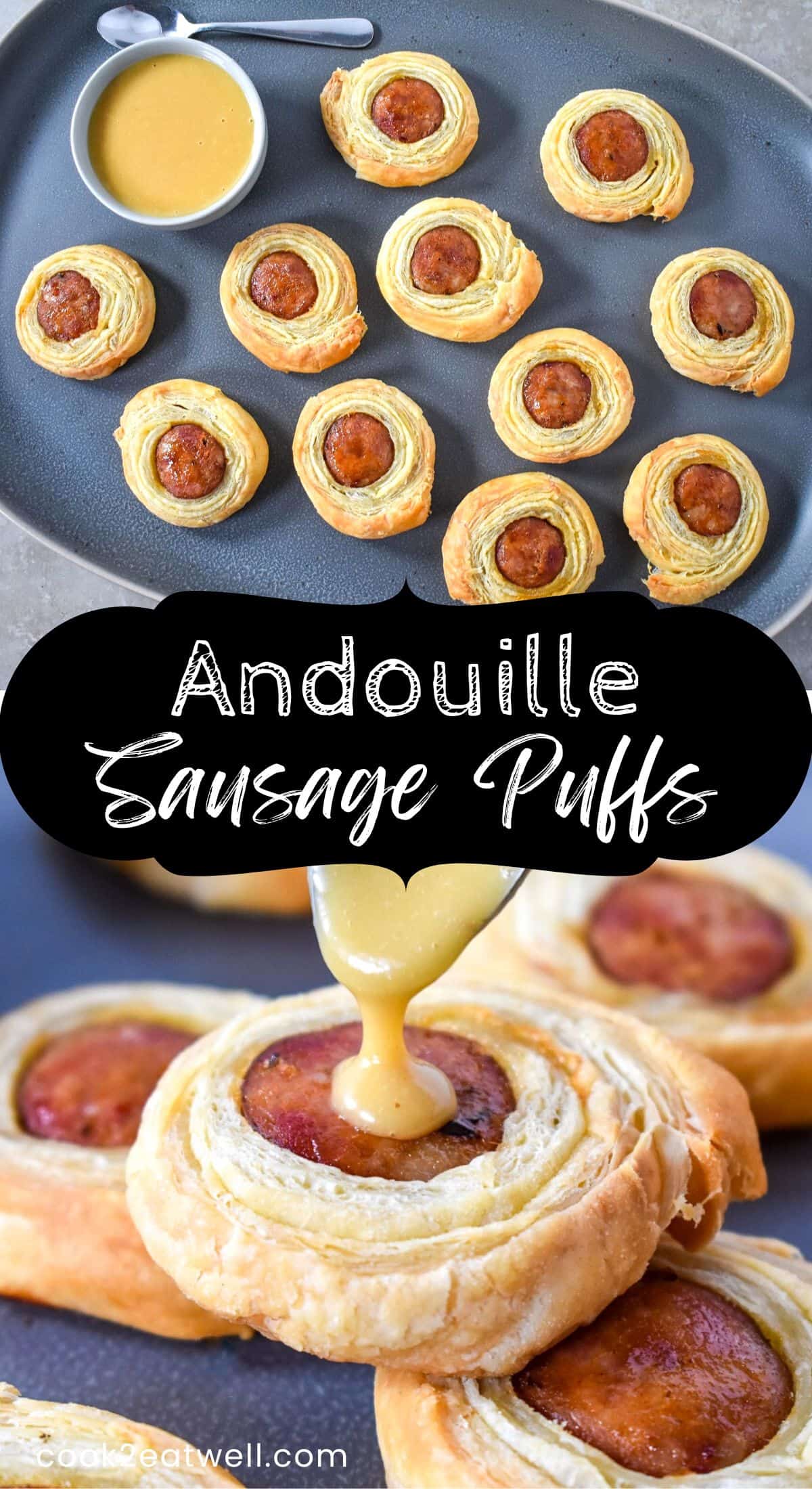 Andouille Sausage Puffs Cook2eatwell