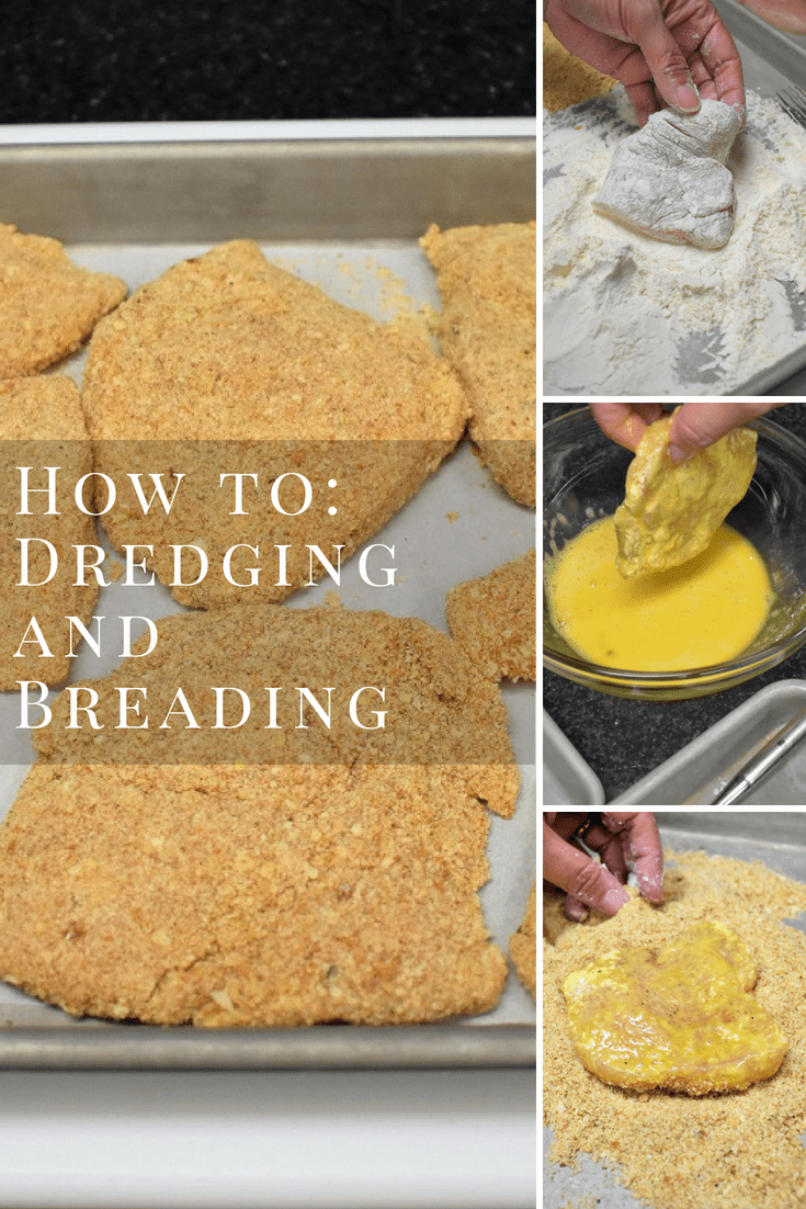 Learning a basic dredging and breading technique will open up a whole array of recipes for you. It’s really not difficult, the hardest part is trying not to make a mess! #dredgingandbreading #dredging #breading #howtobread #howtodredge