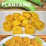 Tostones fried green plantains