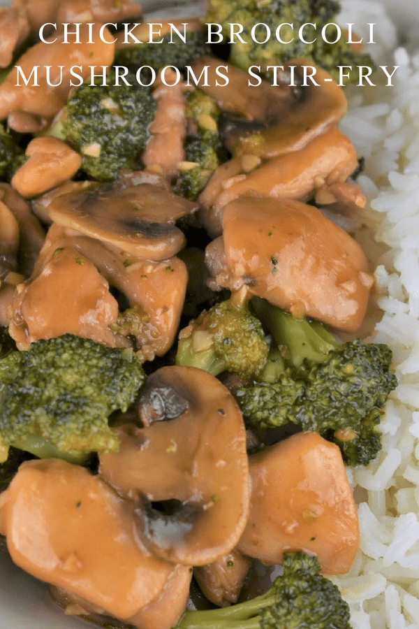 Now that we’re close to the kids going back to school we need quick and easy dinner recipes for busy nights. This chicken broccoli mushrooms stir fry, is just that, quick and easy! Boneless, skinless chicken thighs are cooked with mushrooms and broccoli in a delicious Asian inspired sauce. Chicken thighs are great because they don’t dry out and they have a ton of flavor. #chickenbroccolistirfry #chickenstirfry #easychickenrecipes #stirfryrecipes