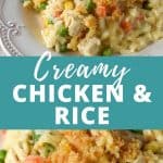 Creamy chicken and rice pin