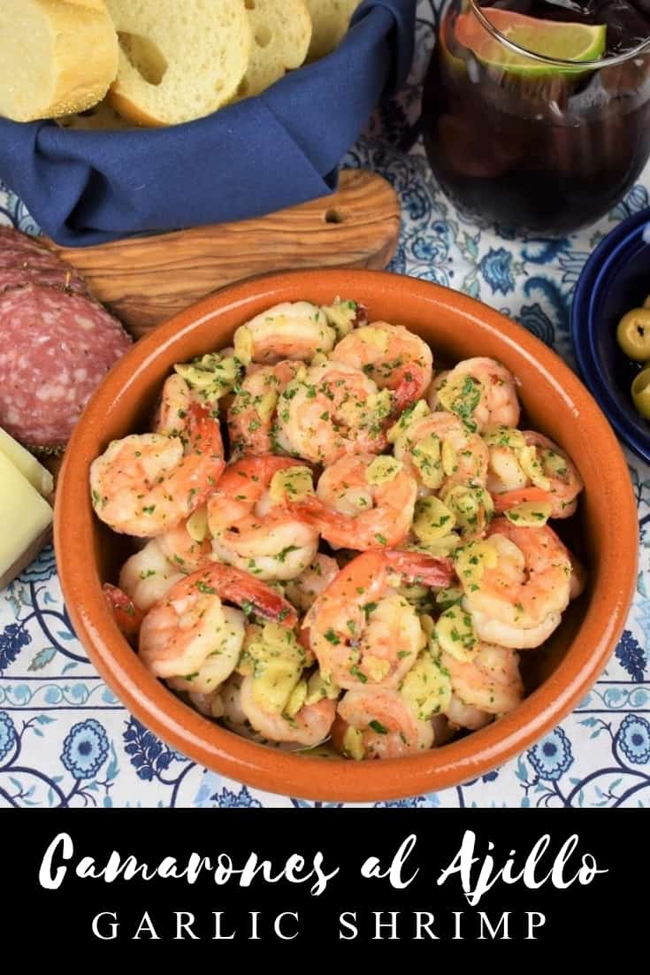 Camarones al Ajillo or Garlic Shrimp is just that, shrimp and a generous amount of garlic. Don’t worry, about all that garlic though, it’s gently sautéed in olive oil so it loses a lot of its kick. The rest of the ingredients are simple, spices, parsley and lemon, that’s it. #camaronesalajillo #garlicshrimp