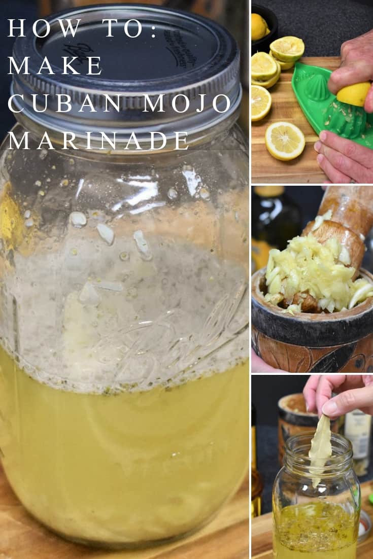 Mojo is a popular marinade and sauce in Cuban cuisine. A mojo marinade is a simple combination of garlic, spices and citrus juice. It injects wonderful flavor to meat. Mojo is used most commonly to flavor pork, but it works great on chicken and root vegetables, like yuca and malanga. #mojomarinade #mojo #Cubanfood #porkmarinade #pork #howtomakemojo #howtomakecubanmojo