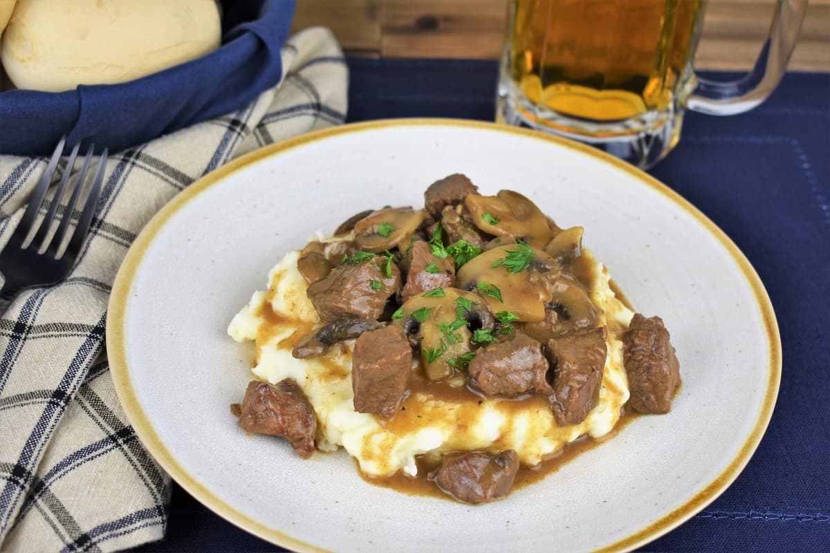 Steak and Mushrooms - Cook2eatwell