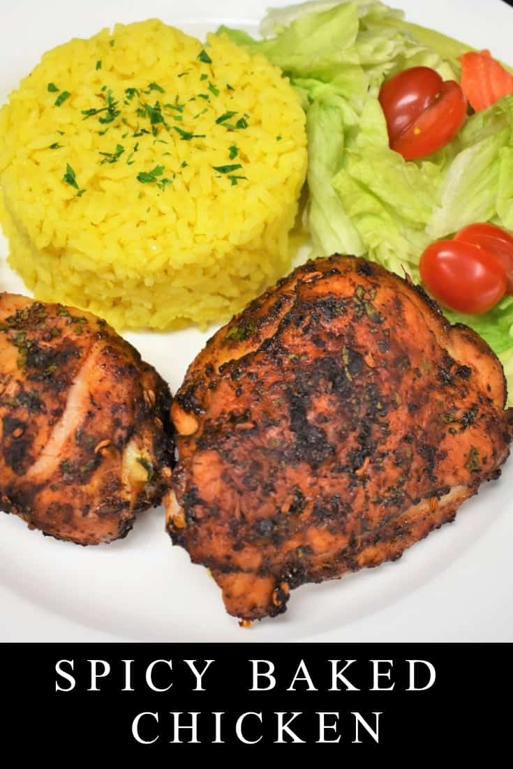 This spicy baked chicken is an easy recipe that you can put together in just a few minutes. The rest is hands-off. Once seasoned, the chicken sits in the refrigerator getting all flavorful. Then, it’s baking time, about 1 hour to a juicy and delicious chicken dinner. With only 4 ingredients, this dinner is budget friendly and no-fuss too!
#spicybakedchicken #bakedchicken