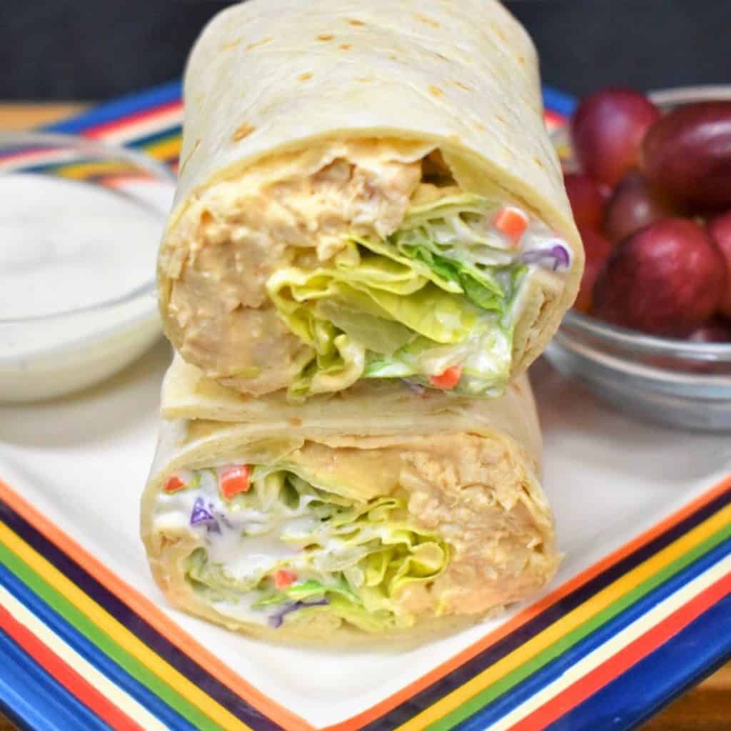 Buffalo Chicken Wrap - Cook2eatwell