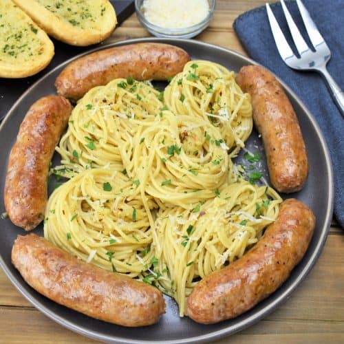 Spaghetti Aglio E Olio Italian Sausage Cook2eatwell
