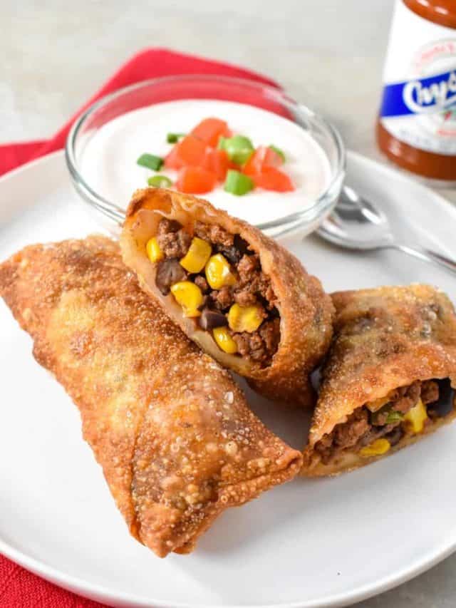 Beef Southwest Egg Rolls Cook2eatwell