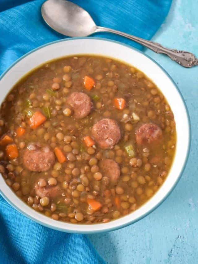 Andouille Sausage Lentil Soup Cook2eatwell