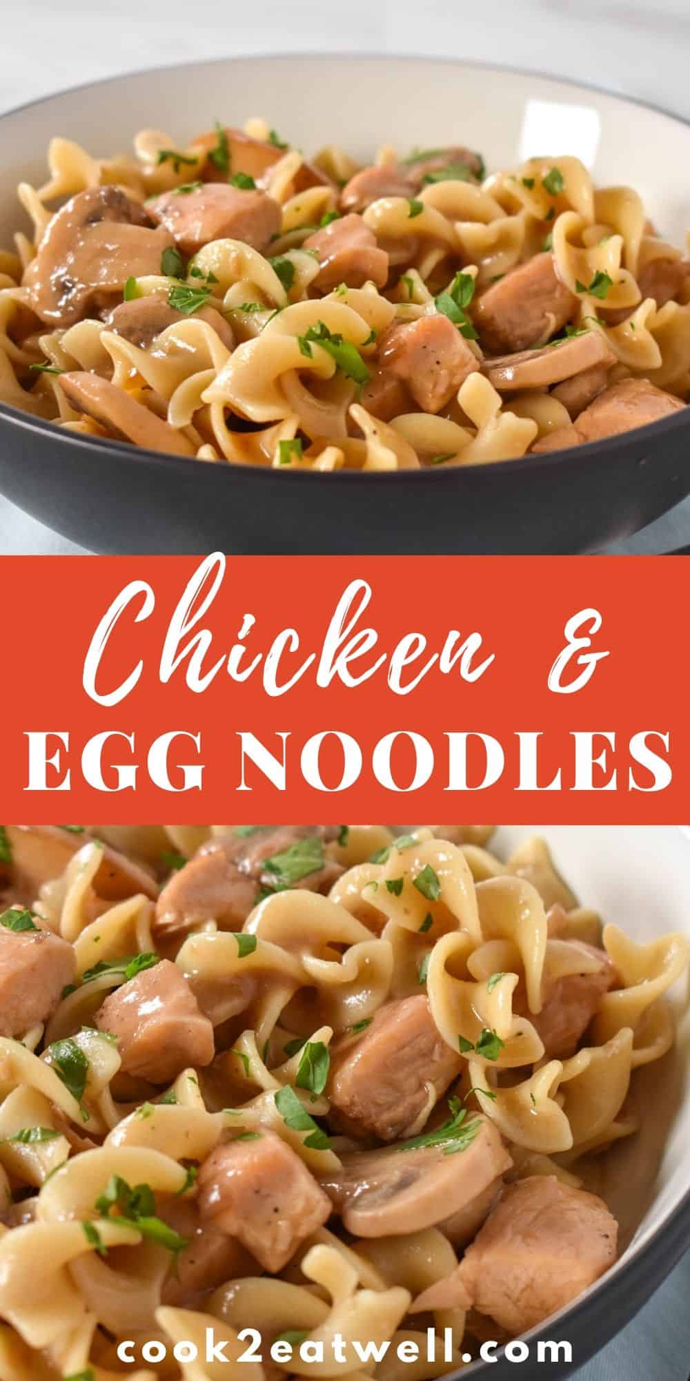 Chicken and Egg Noodles - Cook2eatwell