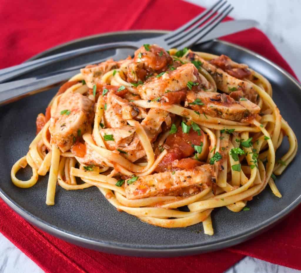 Chicken Tomato Pasta - Cook2eatwell