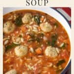 Chicken Meatball Soup Pin