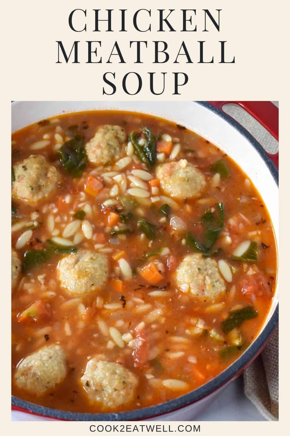 Chicken Meatball Soup Cook2eatwell