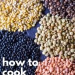 How to cook lentils pin