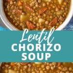 Lentil Chorizo Soup Pin