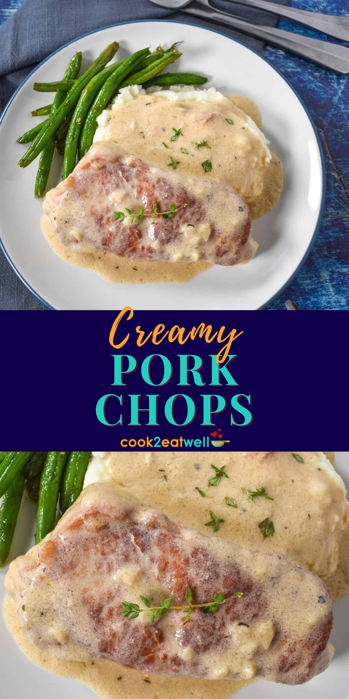 Creamy Pork Chops - Cook2eatwell