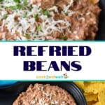 Refried beans pin image