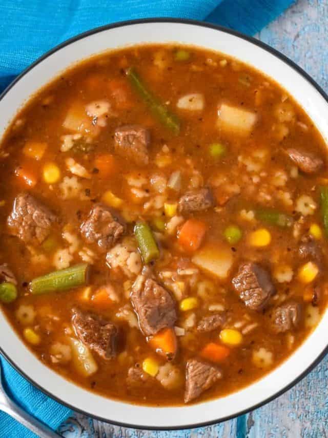 Easy Beef Vegetable Soup