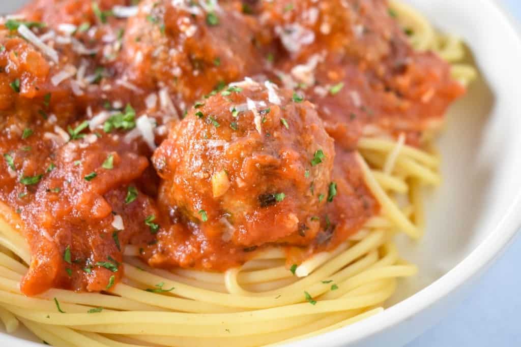 Spaghetti and Turkey Meatballs Cook2eatwell