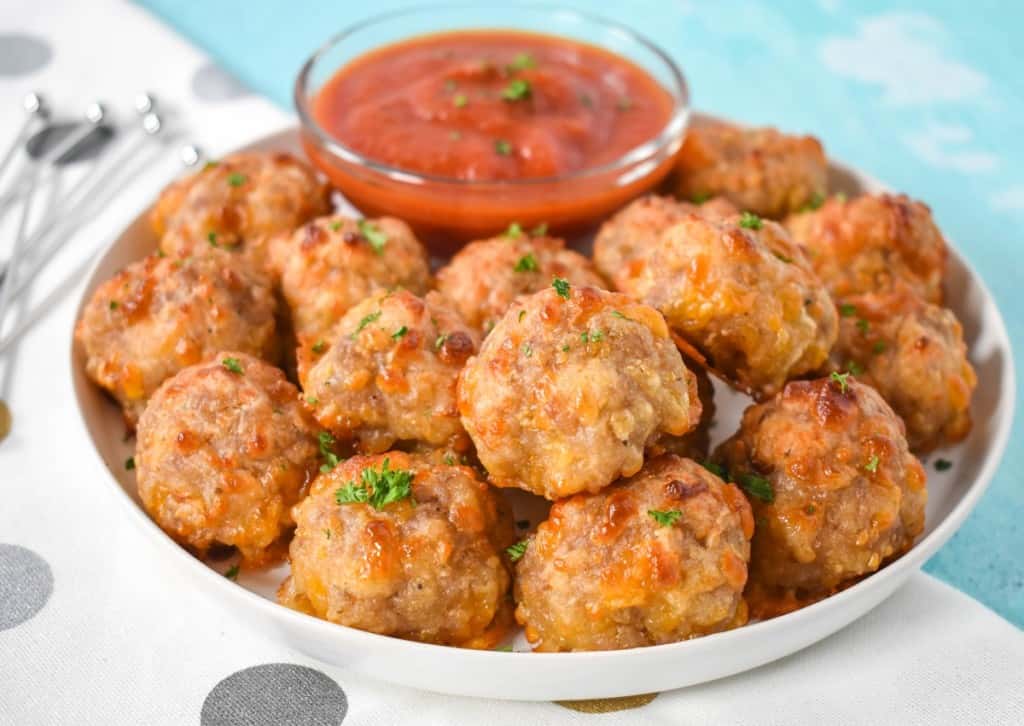 Sausage Cheese Balls - Cook2eatwell