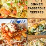 Easy casserole recipes pin image