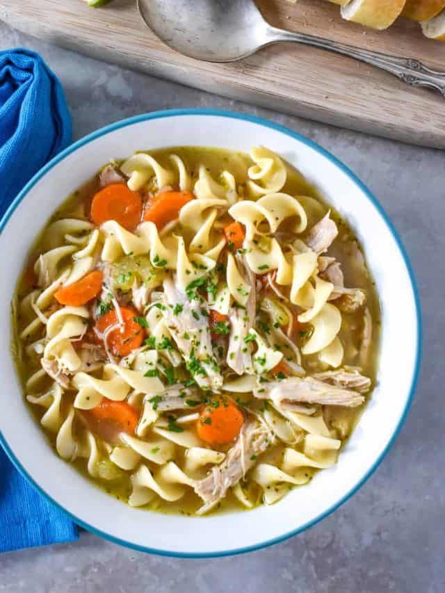 Leftover Turkey Noodle Soup Recipe Cook2eatwell