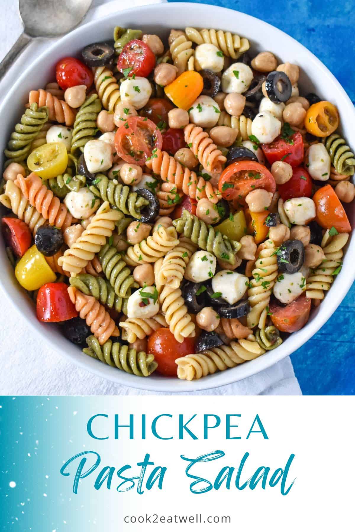 Chickpea Pasta Salad - Cook2eatwell