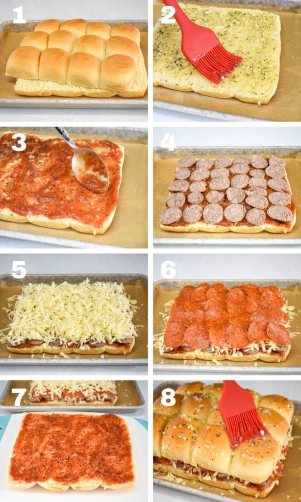 Pepperoni Sausage Pizza Sliders Cook2eatwell